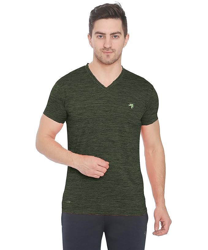 Genx Men's Solid Regular Fit T-Shirt