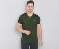 Genx Men's Solid Regular Fit T-Shirt