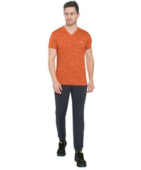 Genx Men's Solid Regular Fit T-Shirt