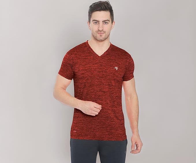 Genx Men's Solid Regular Fit T-Shirt