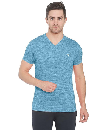 Genx Men's Solid Regular Fit T-Shirt