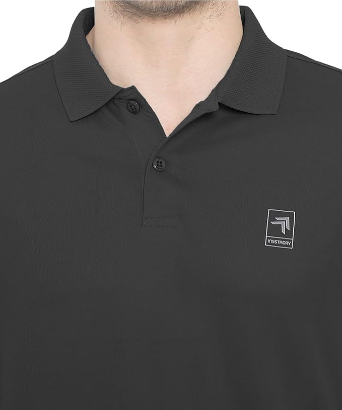 Genx Men's Solid Regular Fit Polo Shirt