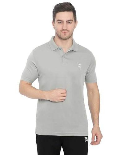 Genx Men's Solid Regular Fit Polo Shirt