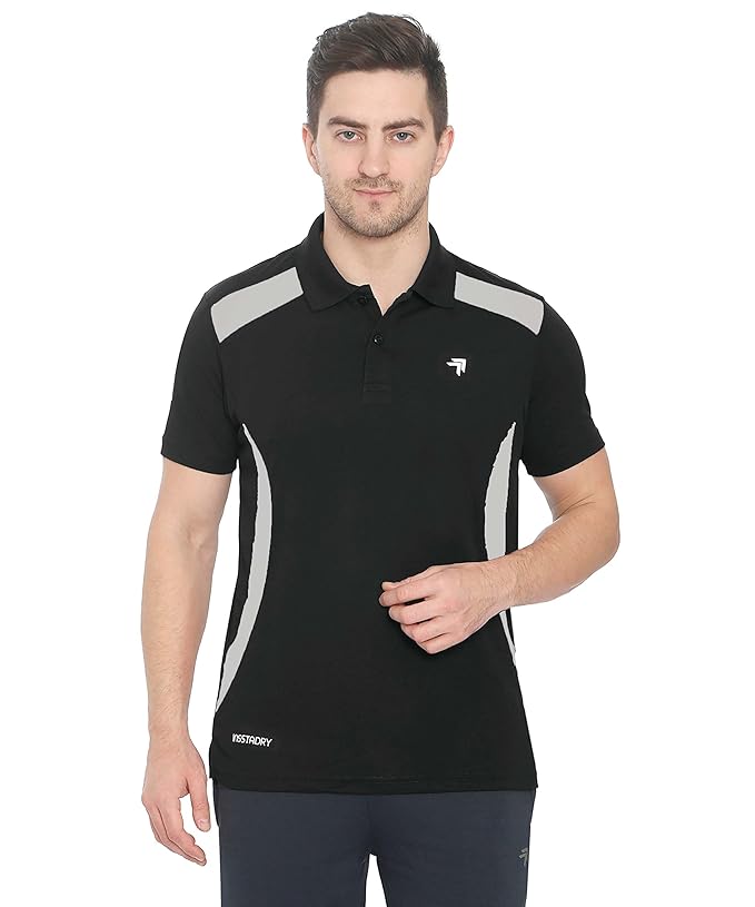 Genx Men's Polyester Halfsleeve Polo T-Shirt