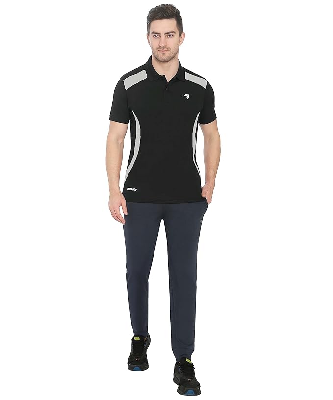 Genx Men's Polyester Halfsleeve Polo T-Shirt