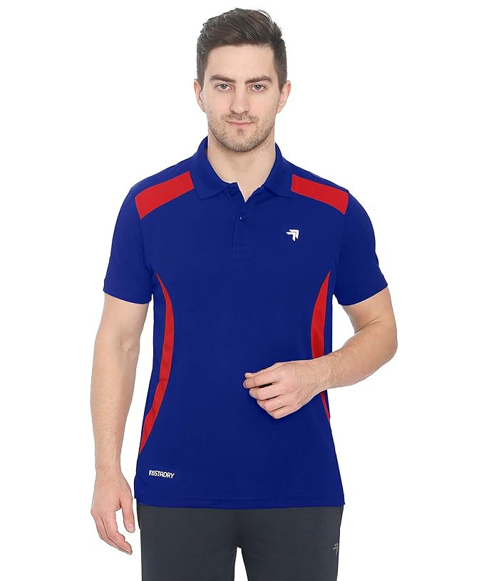 Genx Men's Polyester Halfsleeve Polo T-Shirt