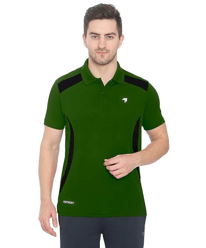 Genx Men's Polyester Halfsleeve Polo T-Shirt