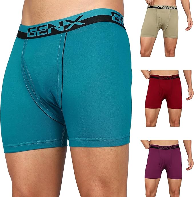 GENX Men's Cotton Trunks (Pack of 4)