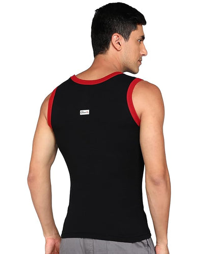 Genx Men's Solid Regular Fit Vest (Pack of 3)