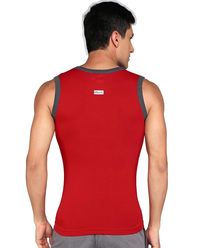 Genx Men's Solid Regular Fit Vest (ASSORTED)