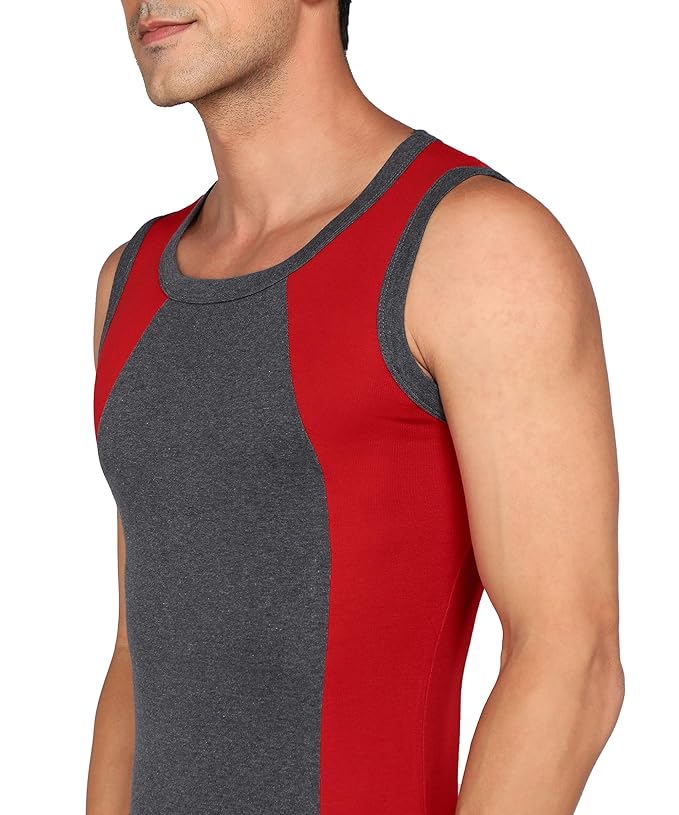 Genx Men's Solid Regular Fit Vest (Pack of 3)