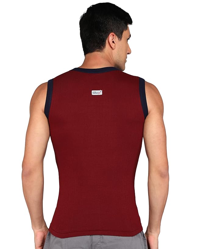 Genx Men's Regular Fit Vest (Pack of 3)