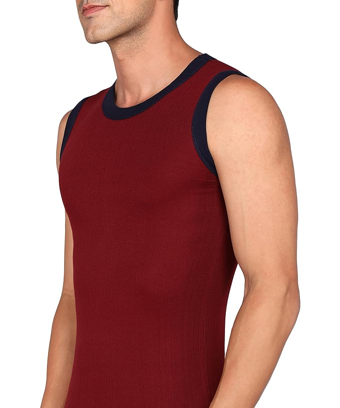 Genx Men's Regular Fit Vest (Pack of 3)