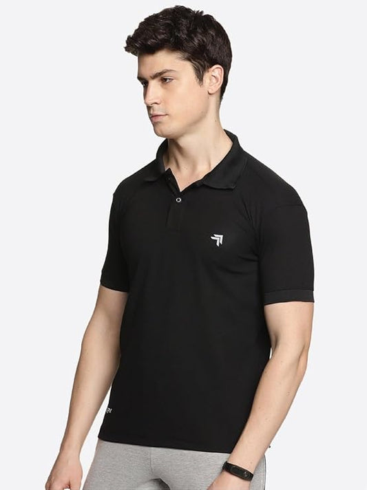 Genx Dry Fit Collar Polo T-Shirt for Men | Vibrant Colors, Bio-Wash Comfort | Perfect for Casual, Sports & Formal Looks