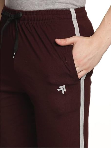 Genx Men's Athletic Capri - 100% Cotton, Sporty Design, Perfect for Sports & Everyday Wear