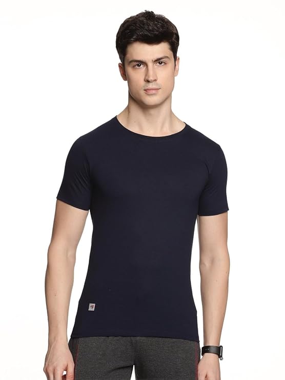 Genx Men's Essential 100% Cotton T-Shirt – Classic, Comfortable, Long-Lasting Colors