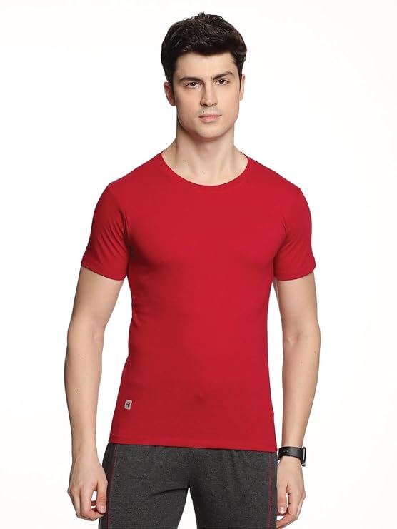 Genx Men's Essential 100% Cotton T-Shirt – Classic, Comfortable, Long-Lasting Colors