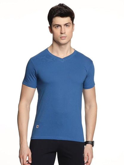 Genx Men's Essential 100% Cotton T-Shirt – Classic, Comfortable, Long-Lasting Colors