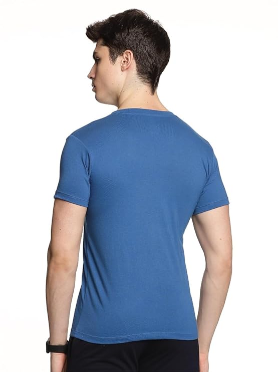 Genx Men's Essential 100% Cotton T-Shirt – Classic, Comfortable, Long-Lasting Colors