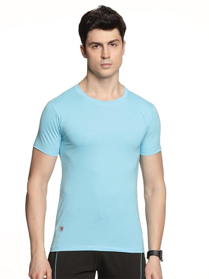 Genx Men's Essential 100% Cotton T-Shirt – Classic, Comfortable, Long-Lasting Colors