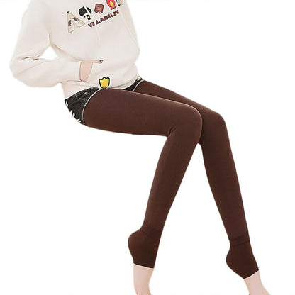 Golden Girl Women Woolen Warm Leggings with Thick Fur Lined