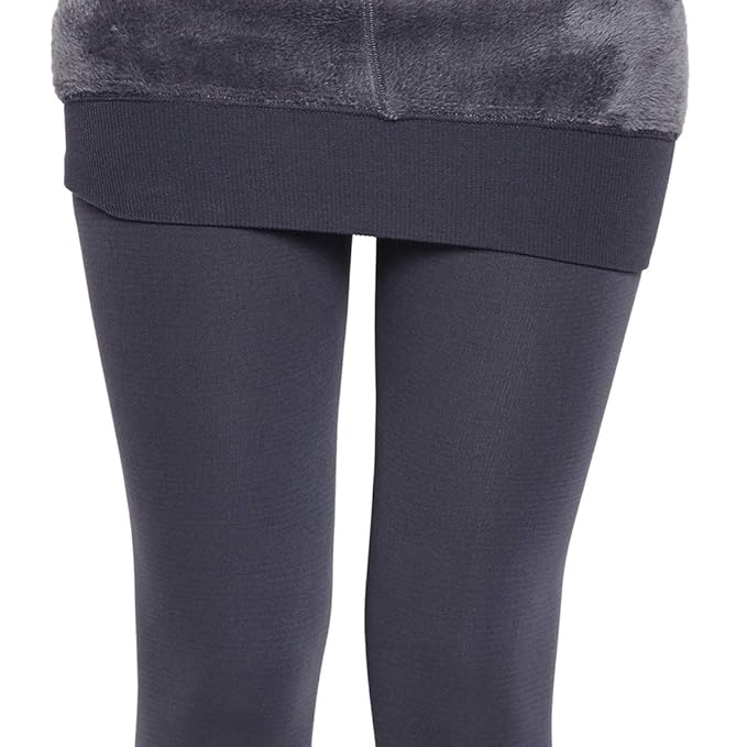 Golden Girl Women Woolen Warm Leggings with Thick Fur Lined