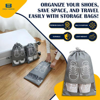 Crae Shoes Bag for Travel & Storage Organizer for Men & Women | Travel Accessories | Shoe Organizer | Shoe Cover for Travel Essentials