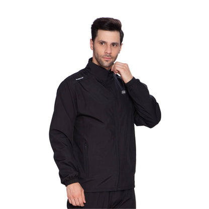 Btag Men's Winter Solid Polyester Full Zip Sportswear Regular Fit Jacket, Pack of 1