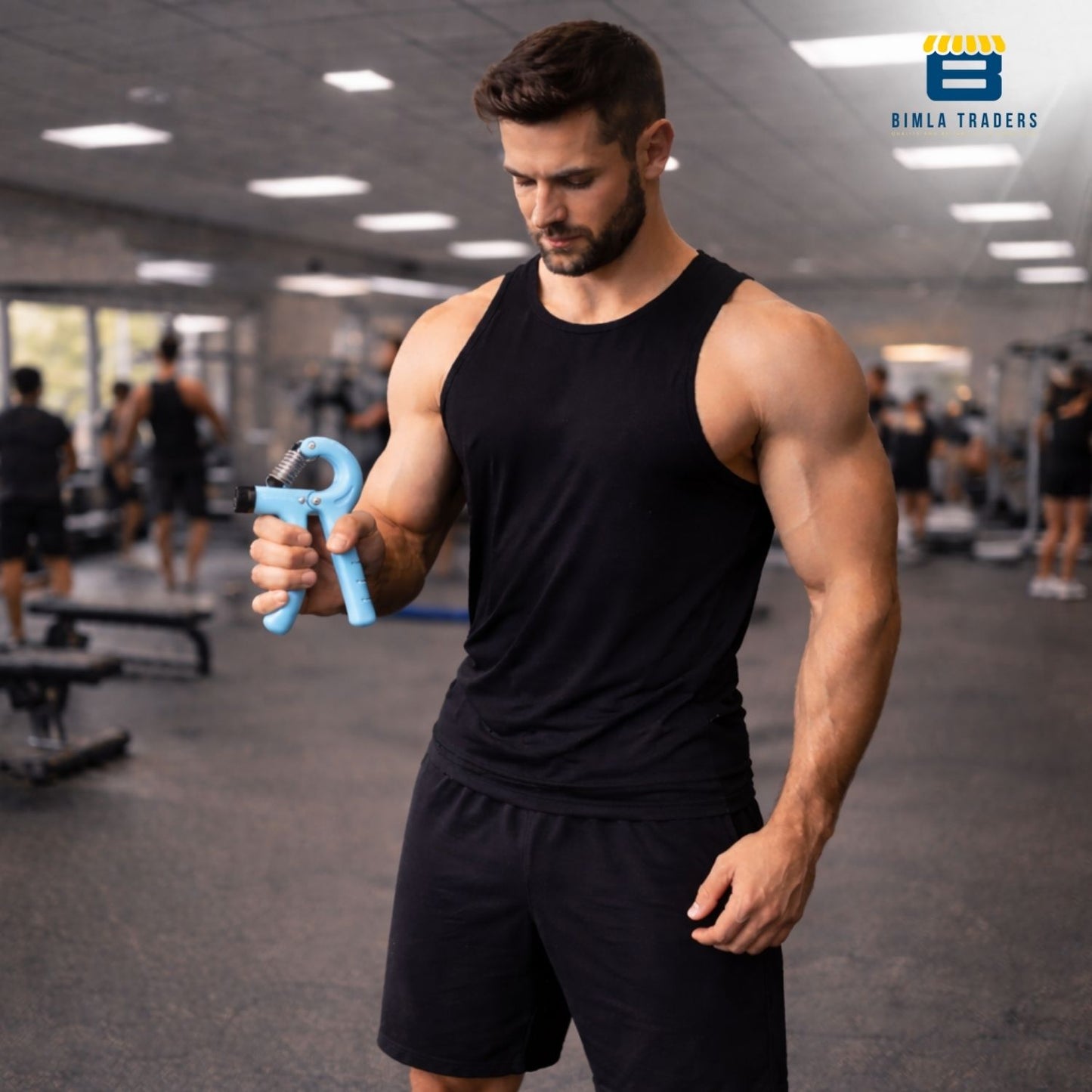 Bimla Traders Advanced Hand Grip Exerciser with Counter – Heavy-Duty 60 KG Forearm & Wrist Strength Trainer