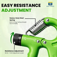 Bimla Traders Advanced Hand Grip Exerciser with Counter – Heavy-Duty 60 KG Forearm & Wrist Strength Trainer