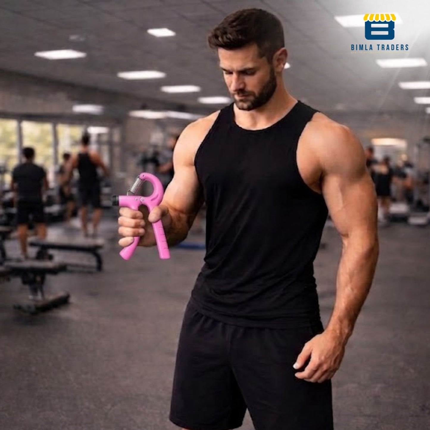 Bimla Traders Advanced Hand Grip Exerciser with Counter – Heavy-Duty 60 KG Forearm & Wrist Strength Trainer