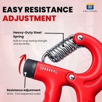 Bimla Traders Advanced Hand Grip Exerciser with Counter – Heavy-Duty 60 KG Forearm & Wrist Strength Trainer