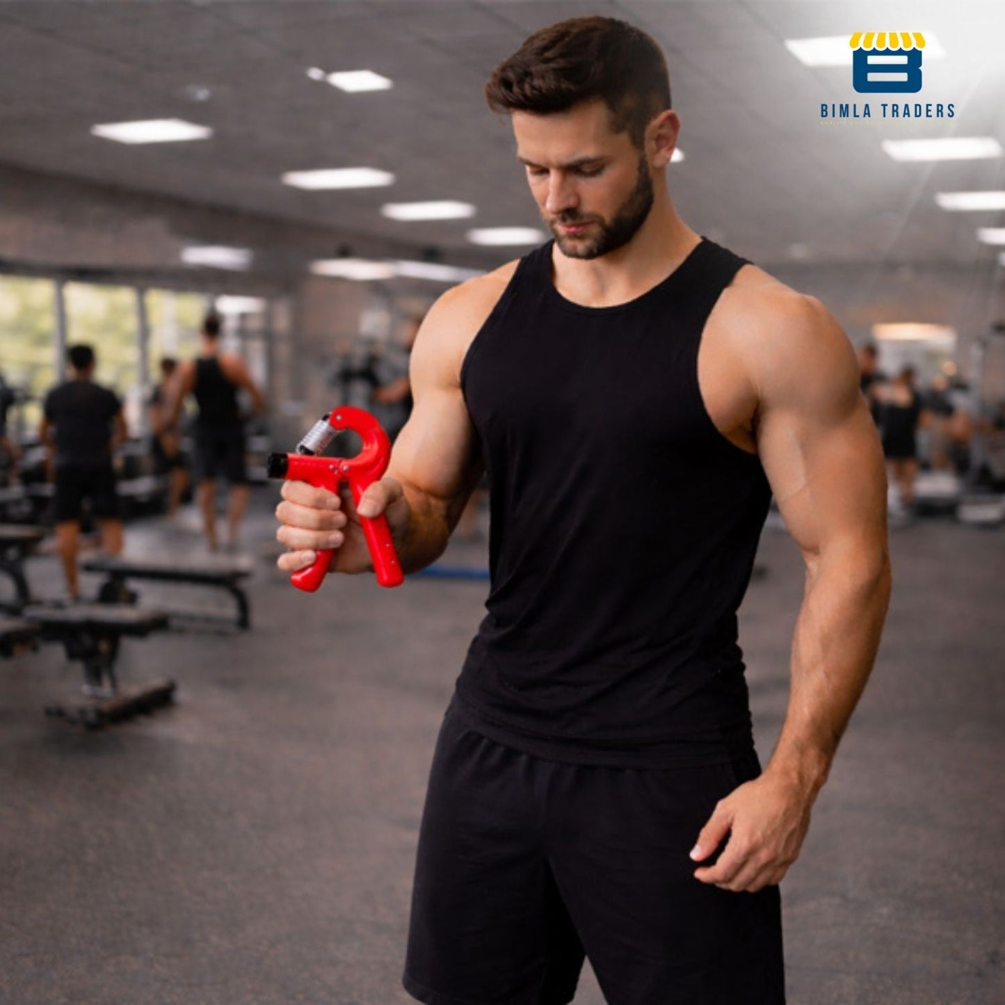 Bimla Traders Advanced Hand Grip Exerciser with Counter – Heavy-Duty 60 KG Forearm & Wrist Strength Trainer