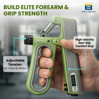 Bimla Traders Hand Gripper with Counter – Adjustable Grip Strengthener, 120 KG Capacity for Forearm, Wrist & Finger Workout Men & Women