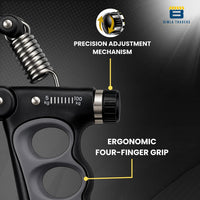 Btag Advanced Hand Grip Exerciser with Counter – Heavy-Duty 100 KG Forearm & Wrist Strength Trainer
