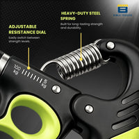 Btag Advanced Hand Grip Exerciser with Counter – Heavy-Duty 100 KG Forearm & Wrist Strength Trainer