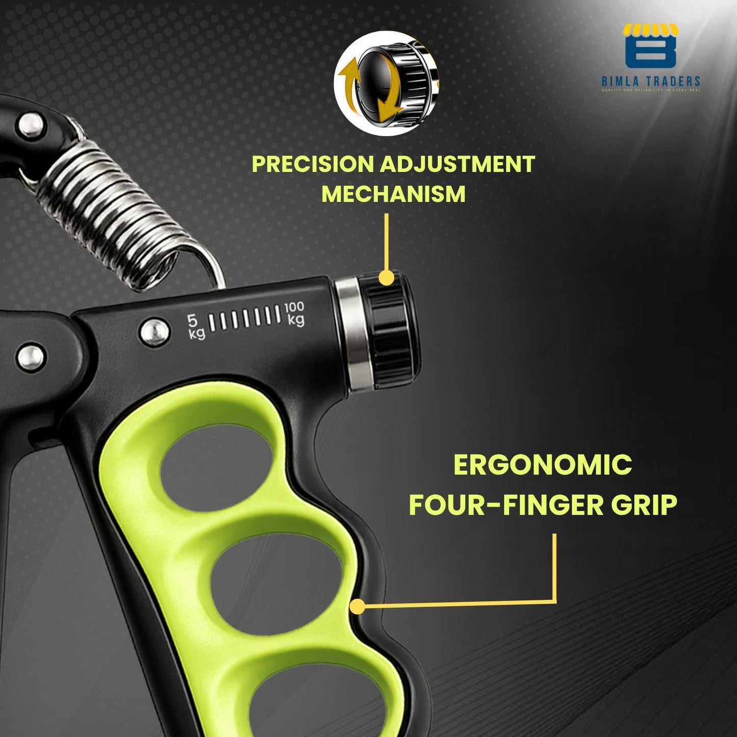 Btag Advanced Hand Grip Exerciser with Counter – Heavy-Duty 100 KG Forearm & Wrist Strength Trainer