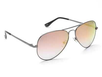 IDEE 100% UV protected sunglasses for Unisex | Size- Large | Shape- Aviator | Model- IDS2500C43SG