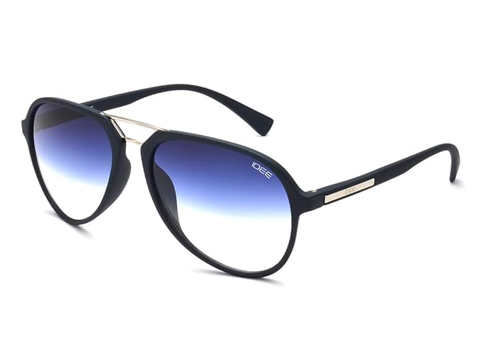 IDEE 100% UV protected sunglasses for Men | Size- Large | Shape- Aviator | Model- IDS2726RC3SG