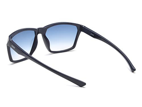 IDEE 100% UV protected sunglasses for Men | Size- Large | Shape- Square | Model- IDS2732RC3SG (Shiny Blue)