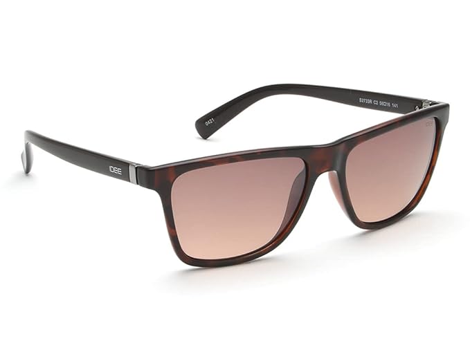 IDEE Men’s UV Protected Brown Polycarbonate Square sunglass