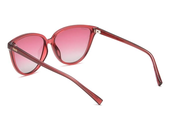 IDEE 100% UV protected sunglasses for Women | Size- Large | Shape- Cat Eye | Model- IDS2770C2PSG (Shiny Dark Crystal Red)