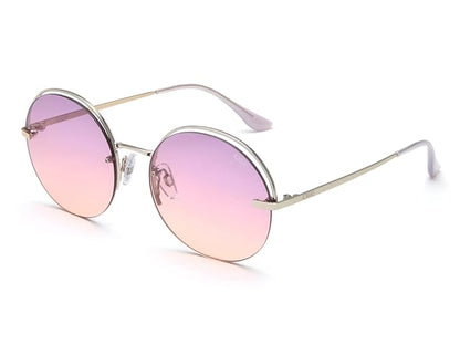 IDEE 100% UV protected sunglasses for Women | Size- Large | Shape- Round | Model- IDS2780C3SG (Shiny Silver)