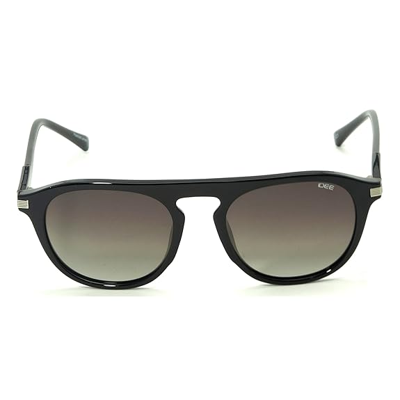 IDEE Round sunglasses IDEE-S2801-C4P Medium Black sunglasses for Unisex Adult