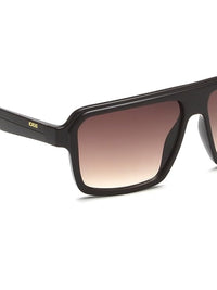 IDEE 100% UV protected sunglasses for men with Brown polycarbonate frame | Size - Large with Brown colored lens
