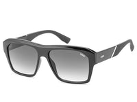 IDEE 100% UV protected sunglasses for men with Black polycarbonate frame | Size - Large with Grey colored lens