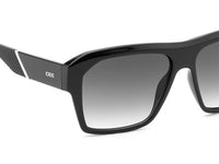 IDEE 100% UV protected sunglasses for men with Black polycarbonate frame | Size - Large with Grey colored lens