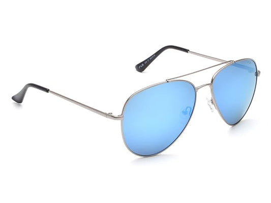 IRUS 100% UV protected sunglasses for Unisex | Size- Large | Shape- Aviator | Model- IRS1019C7SG