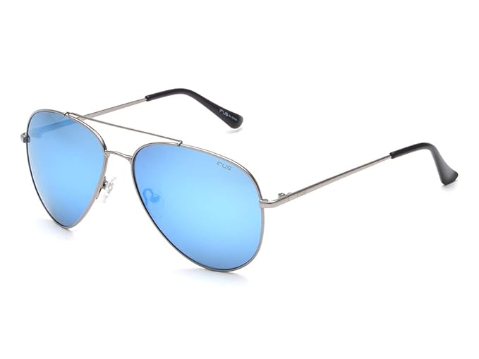 IRUS 100% UV protected sunglasses for Unisex | Size- Large | Shape- Aviator | Model- IRS1019C7SG