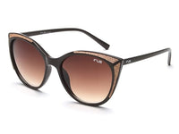 IRUS 100% UV protected sunglasses for Women | Size- Medium | Shape- Cat Eye | Model- IRS1094C2SG (Black)